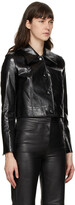 Thumbnail for your product : Stand Studio Black Faux-Leather Melanie Jacket