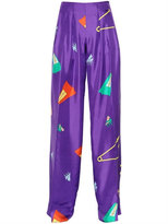 Thumbnail for your product : Vionnet Musical Printed Silk Satin Pants