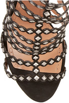 Thumbnail for your product : Alaia Studded laser-cut suede sandals