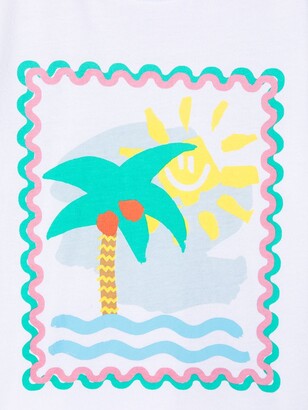 Stella McCartney Kids palm tree-print T-shirt