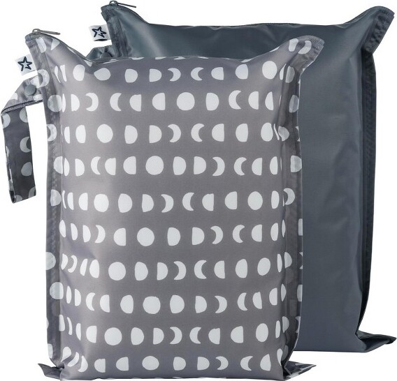 tiny twinkle TinyTwinkleMess-ProofWaterproofWashableBaby/ToddlerWetBagsforDiapers,SwimsuitsandTravel(Luna)