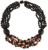 Thumbnail for your product : eskandar Short Multi-Strand Beaded Acai & Copper Necklace