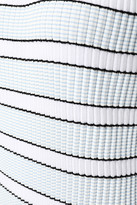 Thumbnail for your product : Markus Lupfer Mary Striped Stretch-knit Mini Dress