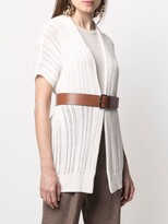 Thumbnail for your product : Peserico Sequin-Embellished Belted Cardi-Coat