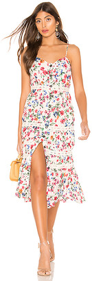 lovers and friends lazo midi dress