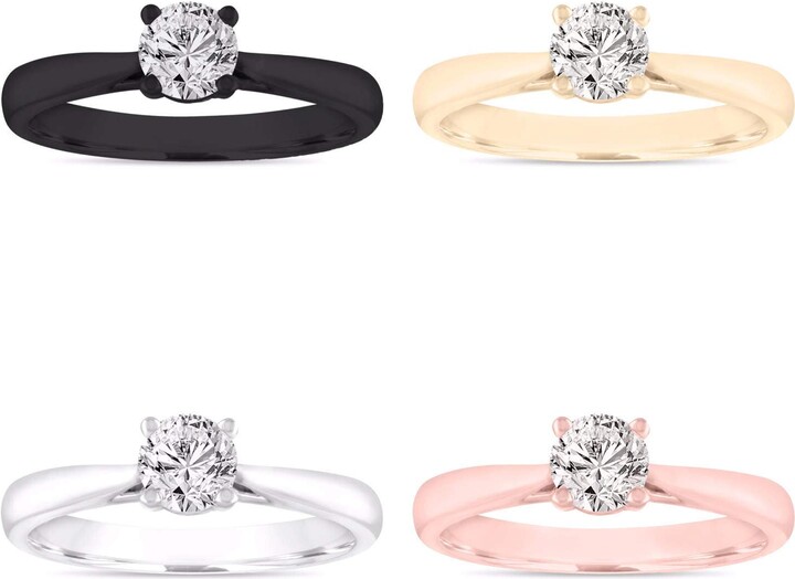 Etsy Gia 0.50 Carat Diamond Solitaire Engagement Ring 14K Gold Handmade