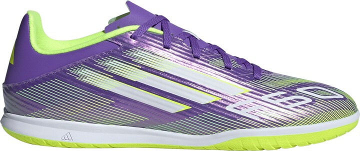 adidas F50 Club Indoor Soccer Shoes, M7/W8, Purple/White