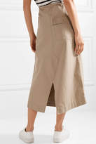 Thumbnail for your product : Bassike Cotton-canvas Midi Skirt - Beige