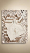 Thumbnail for your product : Burberry London Map Print Baby Gift Set