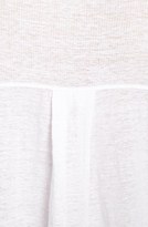 Thumbnail for your product : Eileen Fisher Bateau Neck Organic Linen High/Low Top