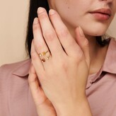 Thumbnail for your product : Little Sky Stone Asymmetric Baguette Citrine 14K Gold Ring