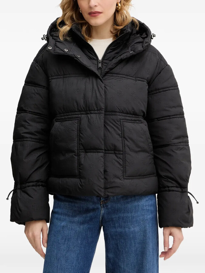 GUESS USA Hooded Embossed Jacket