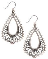 Thumbnail for your product : Lucky Brand Silver-Tone Openwork Teardrop Earrings