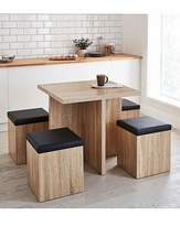 Thumbnail for your product : Fashion World Michigan Space-Saver Hideaway Dining Set