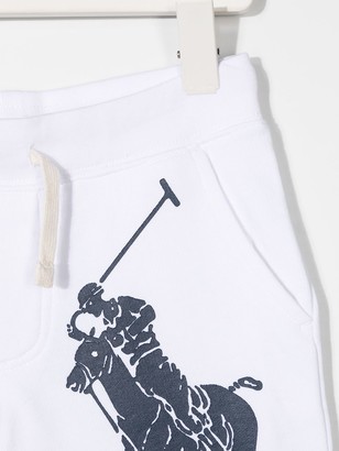 Ralph Lauren Kids Logo Print Cotton Shorts