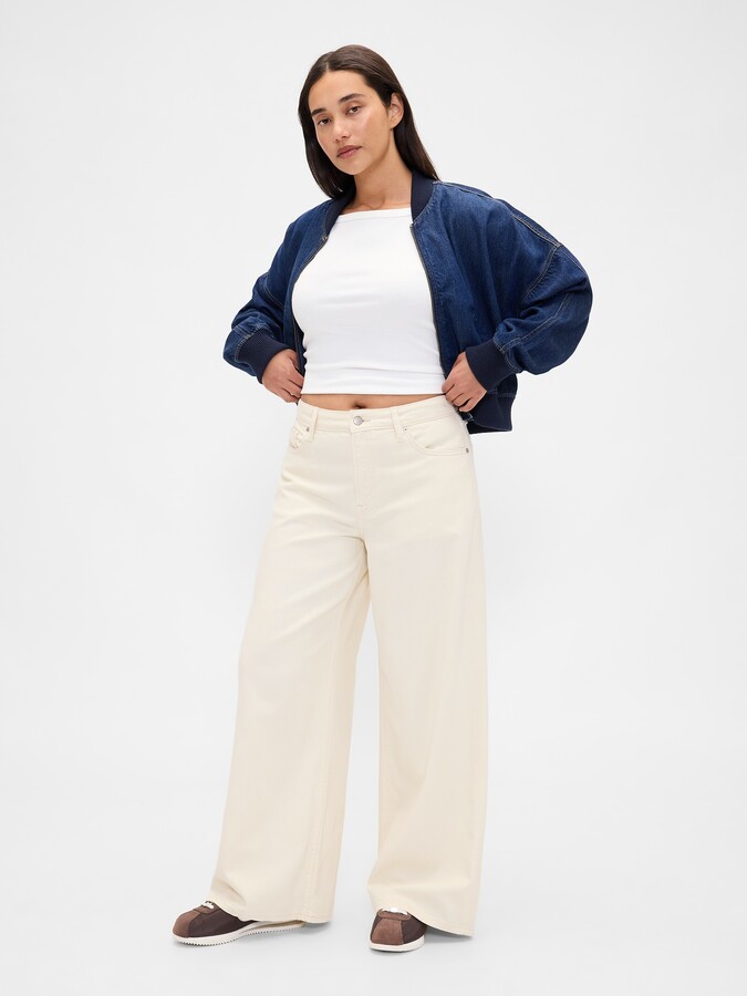 Gap Curvy Mid Rise UltraSoft Baggy Jeans