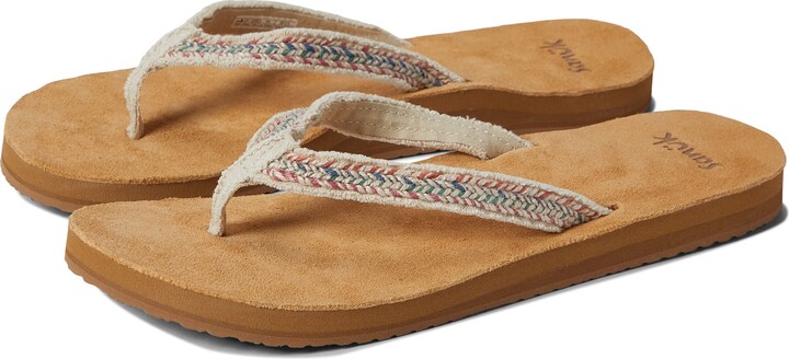 Sanuk Fraidy Jute Natural Multi 6 B (M) - ShopStyle Sandals