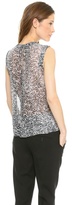 Thumbnail for your product : Rebecca Taylor White Noise Print Top
