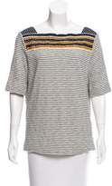 Thumbnail for your product : Tory Burch Striped Short Sleeve Tunic
