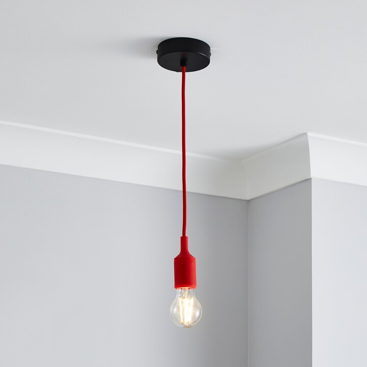 Dunelm 1 Light Flex Fitting Red ShopStyle