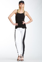 Thumbnail for your product : Sold Denim SOLD Design Lab Faux Leather Trim Super Skinny Jean