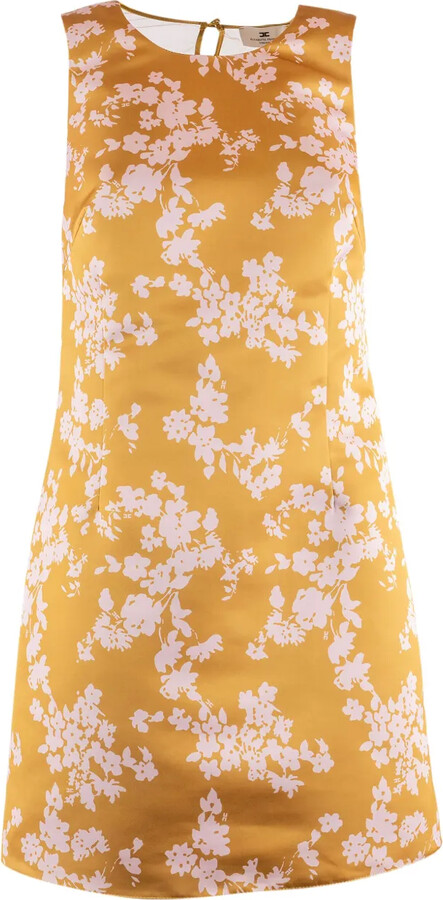Elisabetta Franchi Floral-Embroidered Mini Dress