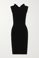 Thumbnail for your product : AZ Factory Mybody Bow-detailed Ribbed Stretch-knit Dress - Black