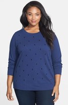 Thumbnail for your product : Sejour Embellished Pullover (Plus Size)