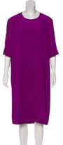 Thumbnail for your product : Stella McCartney Short Sleeve Silk Midi Dress