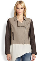 Thumbnail for your product : Eileen Fisher Coated Organic Linen Jacket