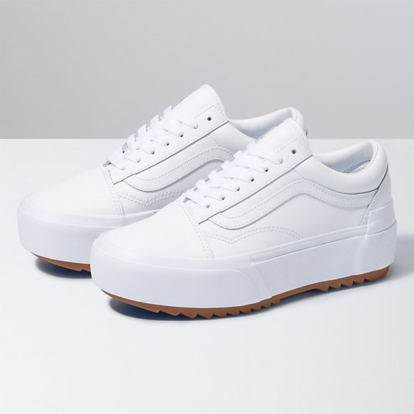 leather old skool stacked