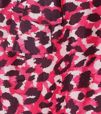 Anna Kosturova Leopard-print silk minidress