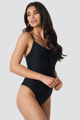 NA-KD Structured Front Drawstring Swimsuit