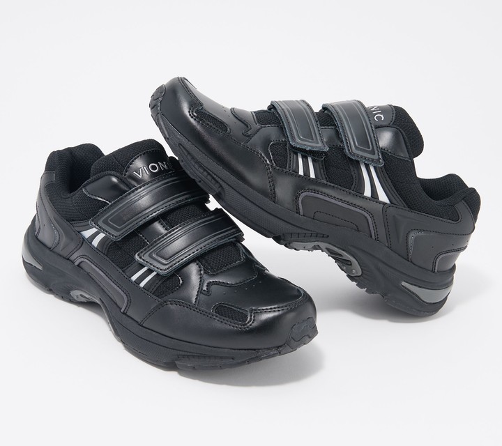 vionic leather walking sneaker