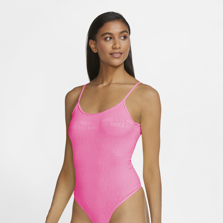 Nike Women's Air Bodysuit in Pink - ShopStyle Activewear Tops