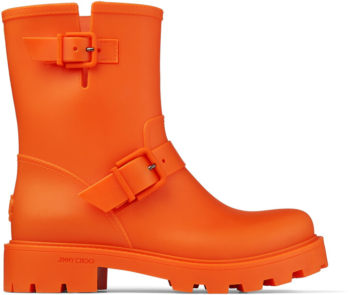 orange gumboots