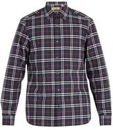 Thumbnail for your product : Burberry House Check Cotton Shirt - Mens - Navy
