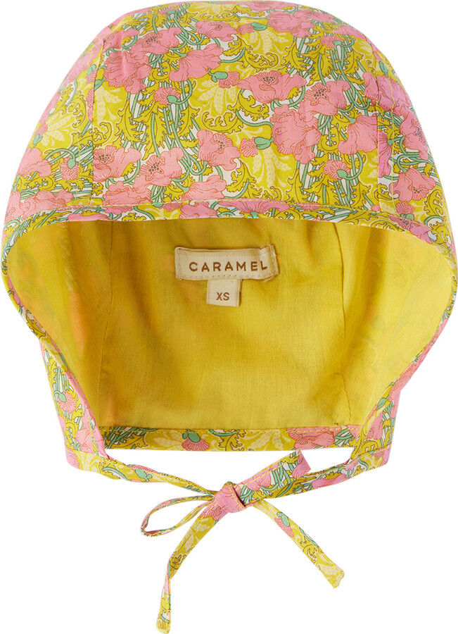 Caramel Baby Pink & Yellow Lavendula Bonnet
