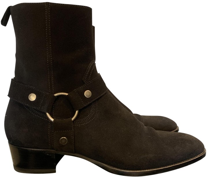 saint laurent suede wyatt