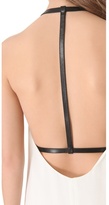 Thumbnail for your product : Alexander Wang Leather Strap T Back Dress