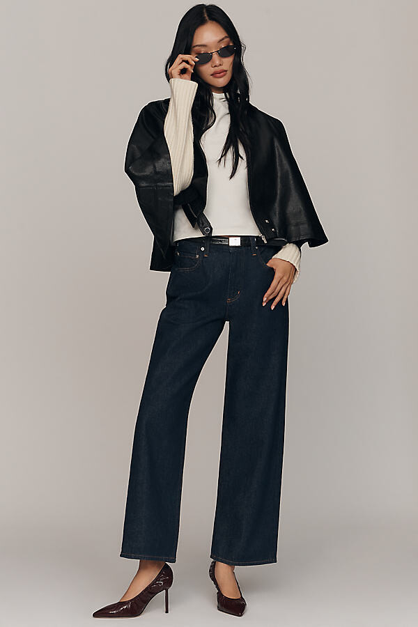 Frame Le Slim Palazzo High-Rise Crop Wide Leg Jeans