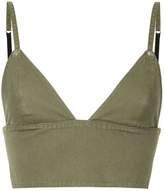 T By Alexander Wang triangle bralette top