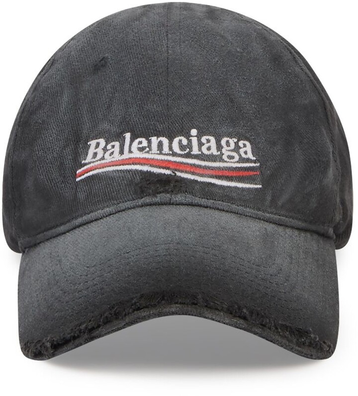 Balenciaga Logo wool blend beanie - ShopStyle Hats