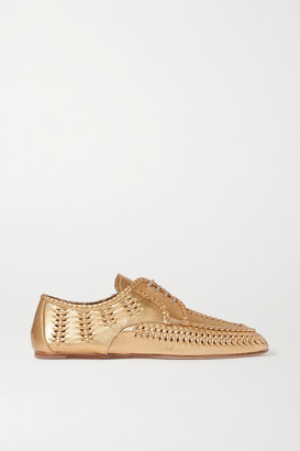 gold brogues womens