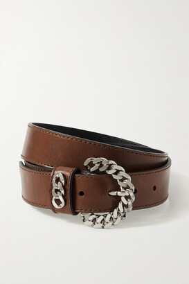 Kate Cate + Net Sustain Embellished Leather Belt