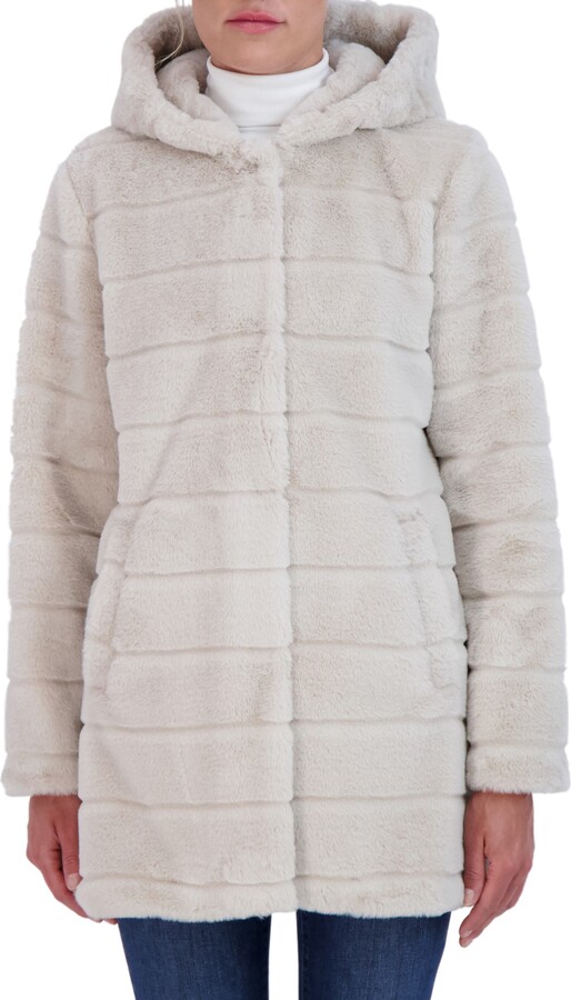 Sebby Hooded Faux Fur Jacket