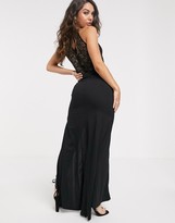 Thumbnail for your product : TFNC high neck lace maxi dress