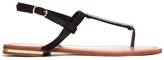 Thumbnail for your product : London Rebel Black Simple T-Bar Flat Sandal