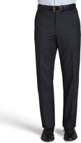 Thumbnail for your product : Ermenegildo Zegna Serge Flat-Front Pants, Charcoal