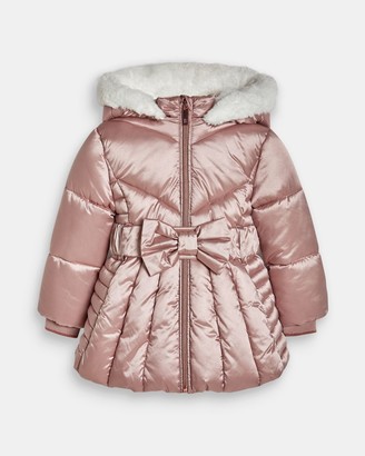 ted baker girls silver coat